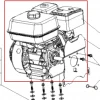 Motor motosapa RURIS 5800R, pozitia 1 pe plansa