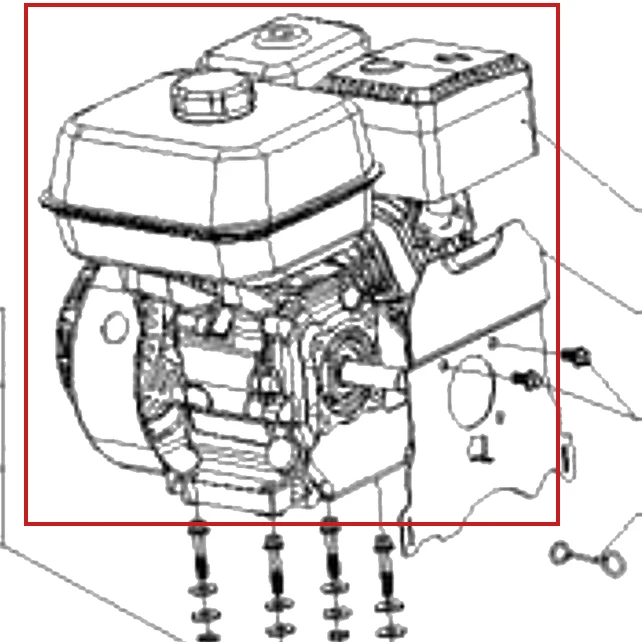 Motor motosapa RURIS 5800R, pozitia 1 pe plansa