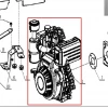 Motor motosapa RURIS 1001KSD, pozitia 1 pe plansa