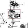 Motor pentru masina de tuns gazon RURIS DAC 100XL, pozitia 19 pe plansa masinii