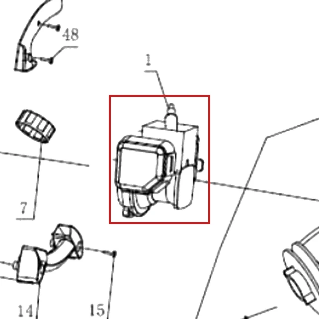Motor suflanta RURIS A7, pozitia 1 pe plansa