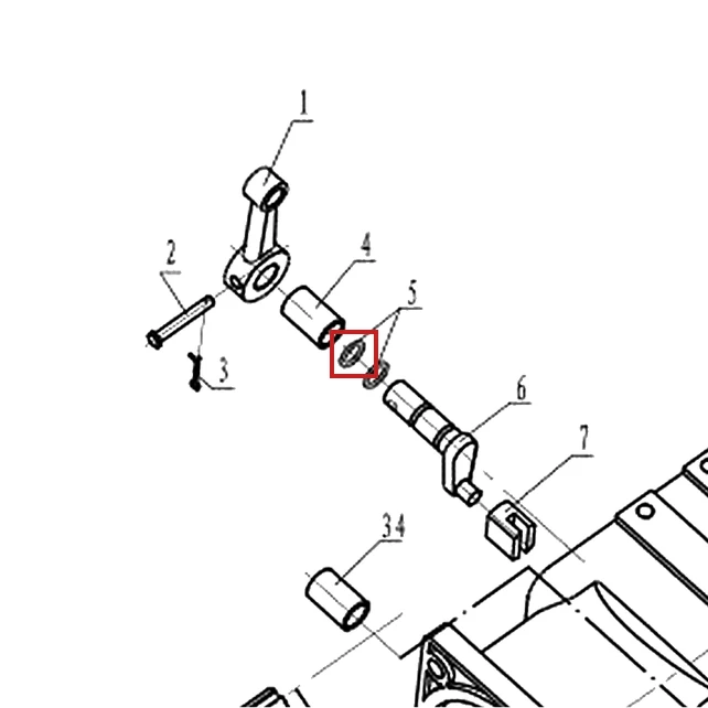 O-ring 11.2x2.65 RURIS ps815-6-5, pozitia 5 plansa 6