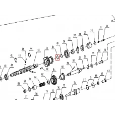 Oring 17x2 motosapa RURIS 1001KSD, pozitia 40, cod ps1001ksd-3-40