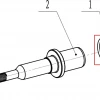 O-ring 25x1.8 RURIS ps815-2-1, pozitia 1 plansa 2