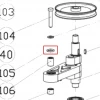 Oring 15x2.65 RURIS DAC 777K motocositoare, pozitia 105 plansa 4 a masinii