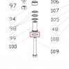Oring 31.5x2.65 RURIS DAC 777K motocositoare, pozitia 100 plansa 4 a masinii