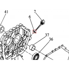 Oring motosapa RURIS 650/651KSD, pozitia 6, cod ps173f-1-6