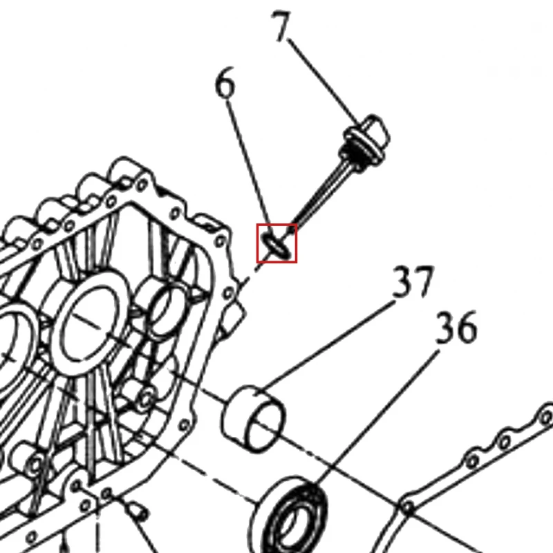 Oring motosapa RURIS 650/651KSD, pozitia 6 pe plansa