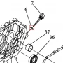 Oring motosapa RURIS 650/651KSD, pozitia 6, cod ps173f-1-6