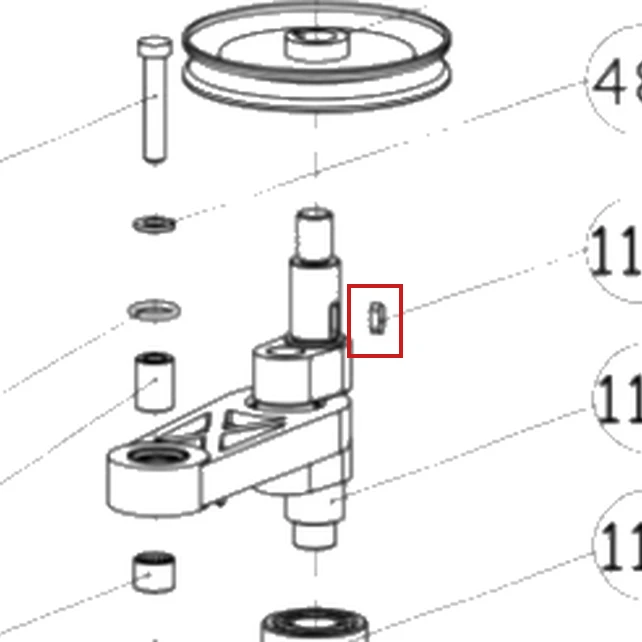 Pana 5x15 RURIS DAC 777K motocositoare, pozitia 113 plansa 4 a masinii