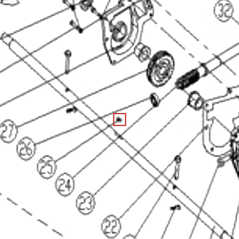 Pana 6x6x18 freza zapada RURIS Everest 603, pozitia 25 pe plansa