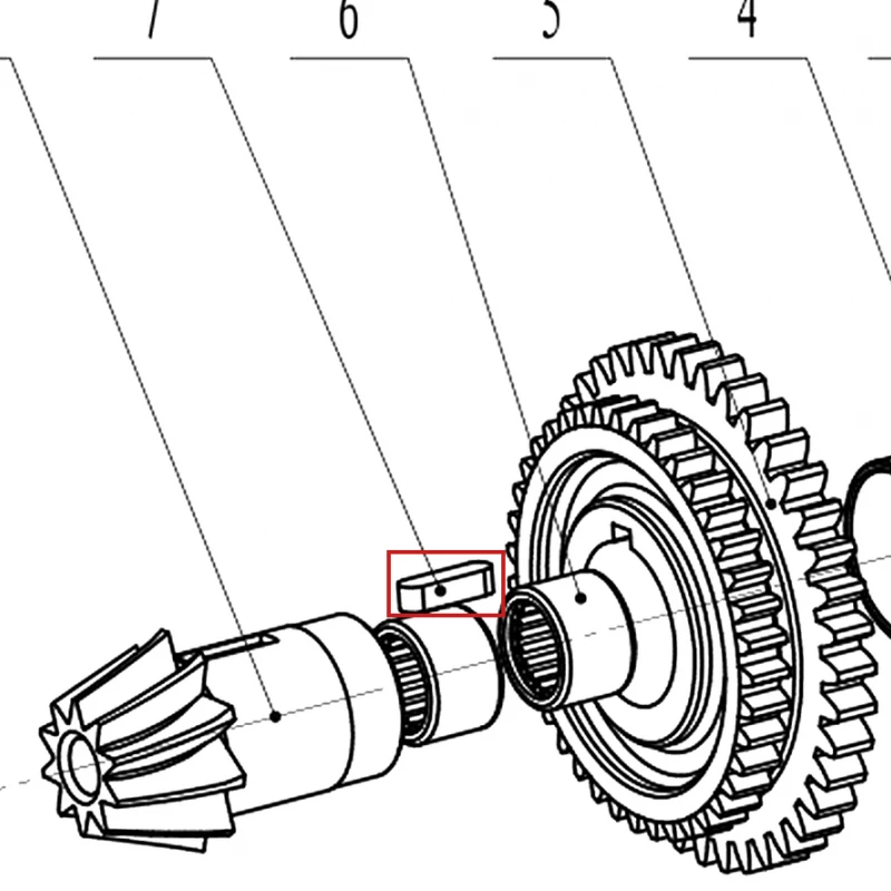Pana A6x6x20 RURIS ps815-2-7, pozitia 7 plansa 2