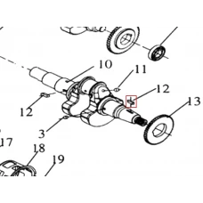 Pana motosapa RURIS 650/651KSD, pozitia 12, cod ps173f-5-12