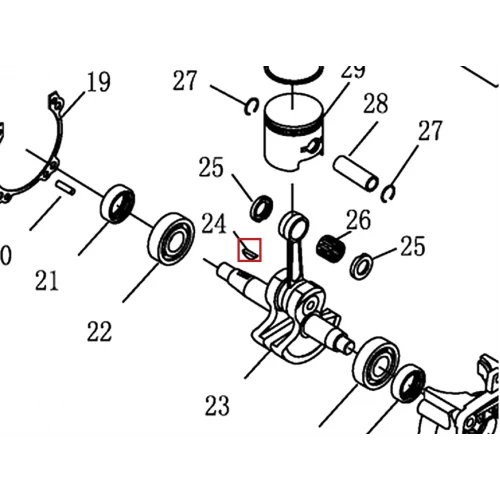 Pana semiluna atomizor RURIS A103, piesa atomizor, plansa 1 pozitia 24, cod psa103-1-24