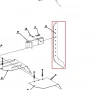Picior adancime motocultor RURIS 918, pozitia 42, cod ps918-1-42