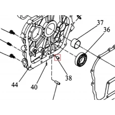 Pin ghidare 8x12 motosapa RURIS 650/651KSD, pozitia 38, cod ps173f-1-38
