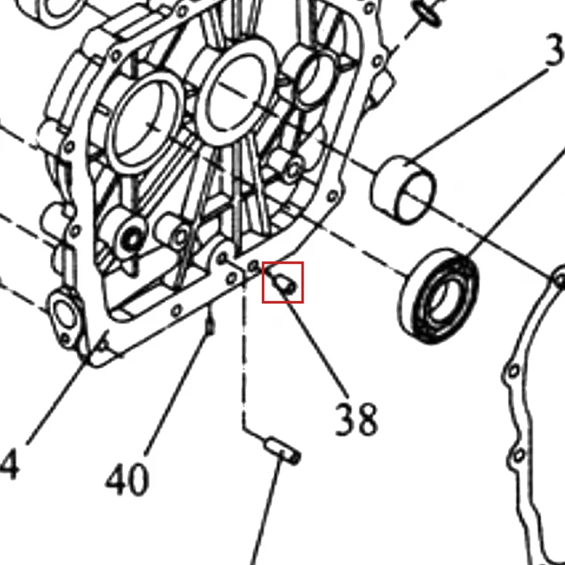 Pin ghidare 8x12 motosapa RURIS 650/651KSD, pozitia 38 pe plansa