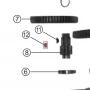 Pin ghidare motoburghiu RURIS TT10, pozitia 12, cod pstt10-2-12