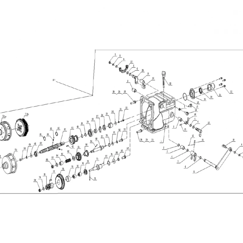 Pinion 25 dinti RURIS 751KS / 1001KSD, pozitia 41b