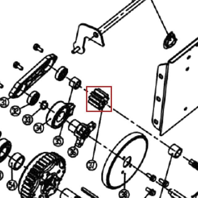 Pinion freza zapada RURIS Everest 1009, pozitia 37 pe plansa