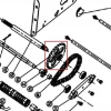 Pinion freza zapada RURIS Everest 1009, pozitia 43 pe plansa