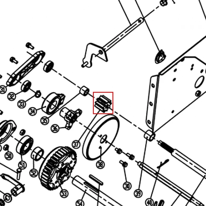 Pinion freza zapada RURIS Everest 804, pozitia 37 pe plansa