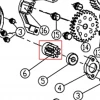 Pinion freza zapada RURIS Parang 604, pozitia 6 pe plansa