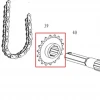 Pinion motosapa RURIS 701KS, pozitia 40 pe plansa