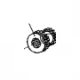 Pinion RURIS 731K motosapa, piesa motocultor, plansa 2 pozitia 39, cod ps731-2-39