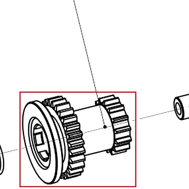 Pinion RURIS ps815-3-6, pozitia 6 plansa 3
