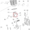 Piston motoferastrau RURIS DAC 401S, pozitia 17 plansa 2