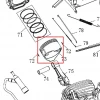 Piston motor FC192 RURIS, pozitia 73 pe plansa