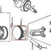 Piston motor scarificator gazon RURIS RXH999, pozitia 2 plansa 11