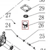 Piston suflanta RURIS A7, pozitia 28 pe plansa