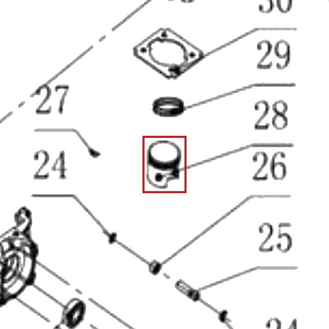 Piston suflanta RURIS A7, pozitia 28 pe plansa