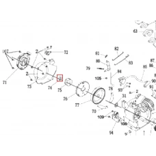 Piulita M12x1.25 generator curent RURIS R-Power GE 1000, pozitia 74, cod psbs1500e-74