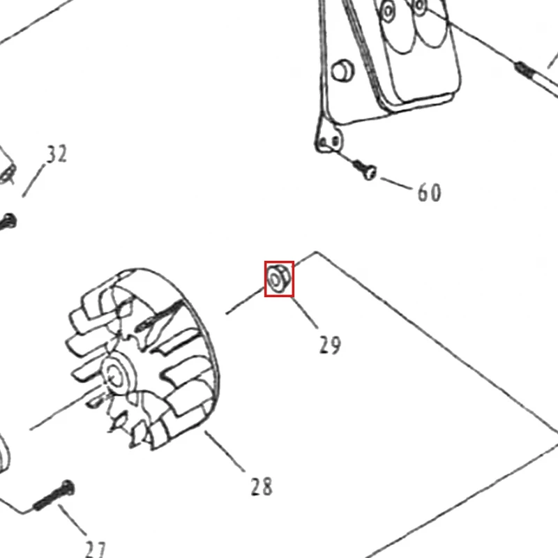 Piulita M8 motoburghiu RURIS TT10, pozitia 29 pe plansa