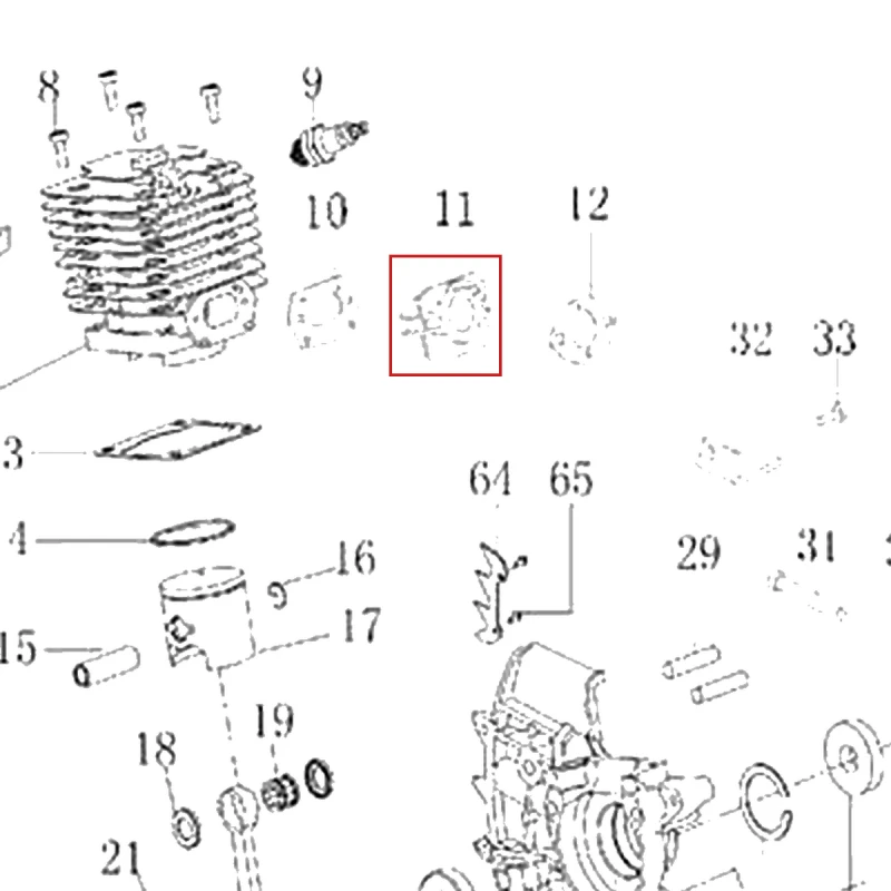 Placa carburator motoferastrau RURIS DAC 401S, pozitia 11 plansa 2