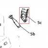 Placa fixare aparatoare motocoasa RURIS DAC 210, pozitia 5c pe plansa