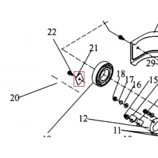 Placa motosapa RURIS 650/651KSD, pozitia 21, cod ps173f-1-21