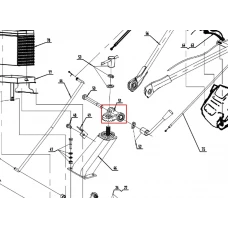 Placa prindere motocultor RURIS 918, pozitia 51, cod ps918-1-51