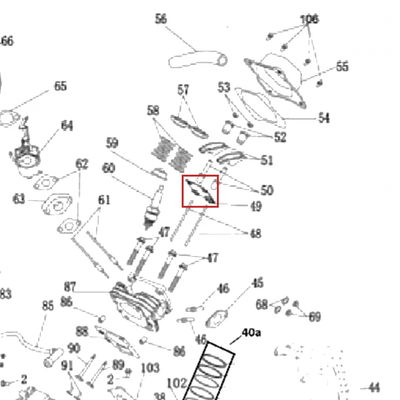 Placuta ghidaj generator curent RURIS R-Power GE 1000, pozitia 49 pe plansa