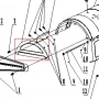 Protectie laterala motosapa RURIS 5800R, pozitia 3, cod ps5800r-7-3