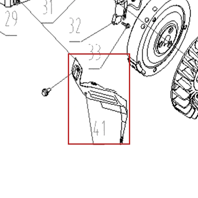 Protectie motosapa RURIS 701KS, pozitia 41 pe plansa