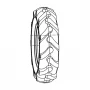 Roata 5.00-8 dreapta RURIS DAC 185 motosapatoare, piesa motocultor, plansa 7 pozitia 8, cod psdac185-7-8