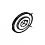 Roata dintata motosapa RURIS 650/651KSD, pozitia 4, cod ps173f-5-4