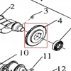 Roata dintata motosapa RURIS 650/651KSD, pozitia 4 pe plansa