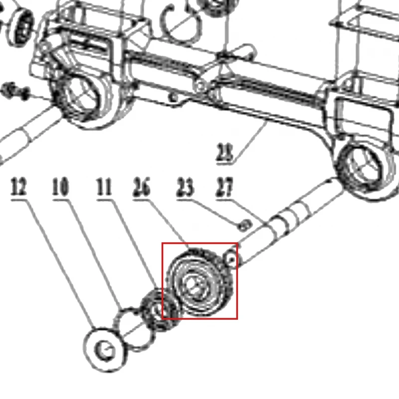 Roata dintata motosapa RURIS 5800R, pozitia 26 pe plansa