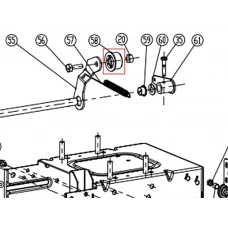 Rola intinzator freza zapada RURIS Parang 604, pozitia 58, cod ps604-3-58