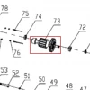 Rotor fierastrau electric DAC 322E, pozitia 73 pe plansa